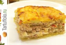 Запеканка из кабачков с фаршем