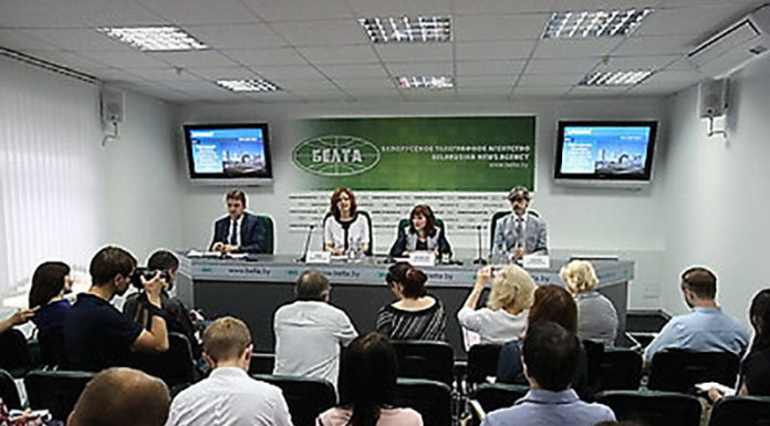 Брифинг "Партнерская проверка результатов стресс-тестов Белорусской АЭС и дальнейшие шаги" в пресс-центре БЕЛТА