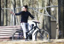 погода, велосипедист