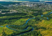 Лельчицы, высота, вертолёт