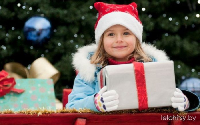 подарок, рождество, дети, новый год