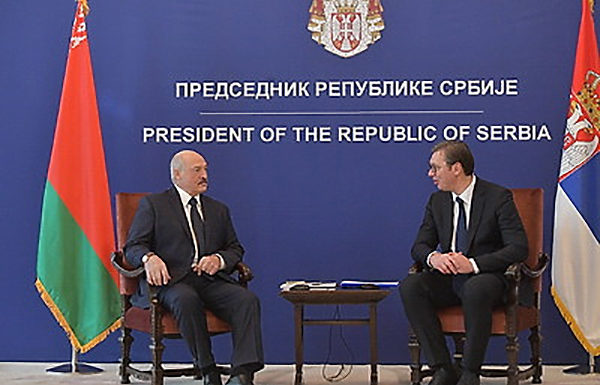 Во время визита в Сербию