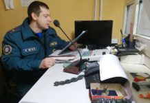 Лельчицкие спасатели вещают на автовокзале РОЧС, автовокзал