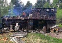 За выходные в Лельчицком районе сгорели две хозпостройки пожар, Лельчицкий район, Марковское