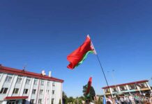 митинг, лельчицы, флаг, площадь