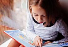 книга, книги, читает, девочка