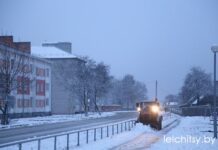 Снегопад в Гомельской области: для уборки дорог задействовали более 190 единиц техники КПУП "Лельком