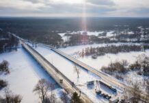 Поехали! После реконструкции открыт мост через реку Птичь