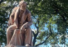 Лельчицы преображаются: реконструкция памятника В.И. Ленина