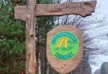 В Год благоустройства меняемся к лучшему: Лельчицкий лесхоз установил въездной знак, ставший визитной карточкой района