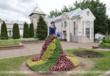 Вертикальное сердце и девушка с васильками. Более 1 млн цветов высадят в Витебске к «Славянскому базару»