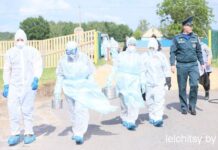 Учения по ликвидации последствий вспышки заболеваний