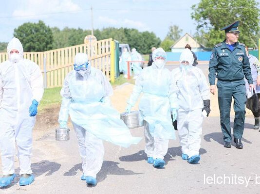 Учения по ликвидации последствий вспышки заболеваний