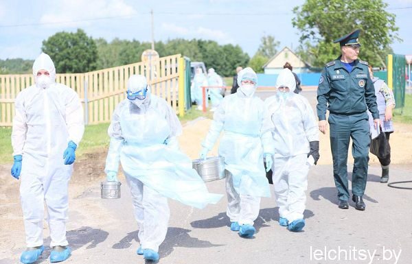 Учения по ликвидации последствий вспышки заболеваний