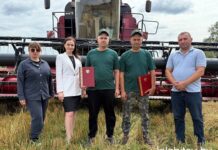 Чествование героев жатвы КУП «Заря Полесья»